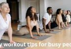 easy workout tips for busy people